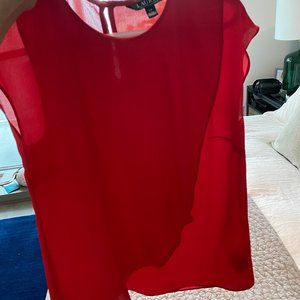 Ralph Lauren Red Sleeveless Top